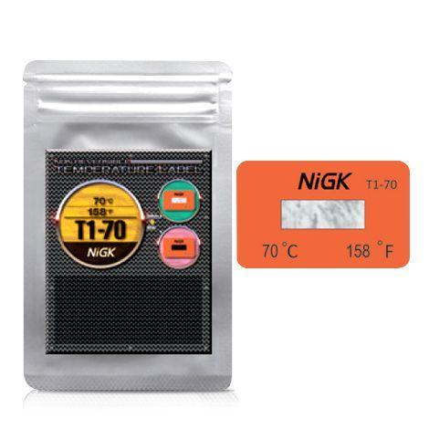 NiGK รุ่น T1-70 แถบวัดอุณหภูมิแบบ Irreversible (1 Point) | 70°C-photo0