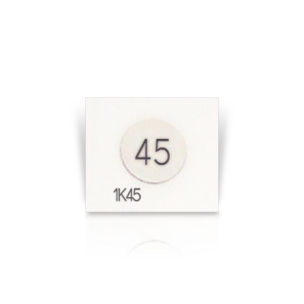Asey 1K45-P20 แถบวัดอุณหภูมิ 1points (45°C) | 20pcs/ 1pack-photo1