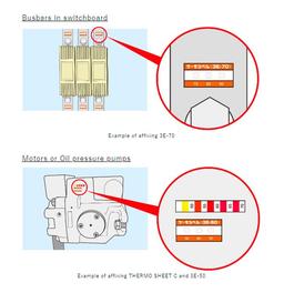 NiGK รุ่น 3E-60 แถบวัดอุณหภูมิแบบ Irreversible (3 Point) | (60 to 80°C)-small-photo2