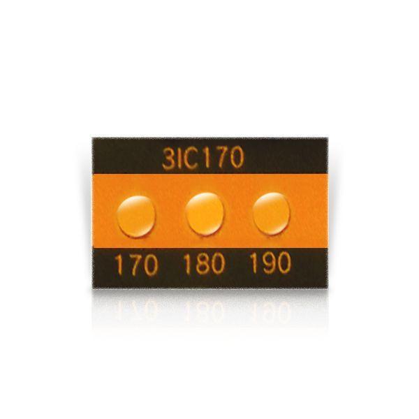 Asey 3IC170-P20 แถบวัดอุณหภูมิ 3จุด (170/180/190°C) | 20pcs/ 1pack-photo1