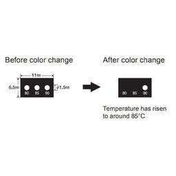 NiGK 3K-130 แถบวัดอุณหภูมิแบบ Irreversible | 130 - 140 - 150°C | 20pcs/ 1pack-small-photo2