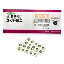 NiGK 3R-70 แถบวัดอุณหภูมิแบบ Irreversible | 70 - 75 - 80°C | 20pcs/ 1pack-small-photo1