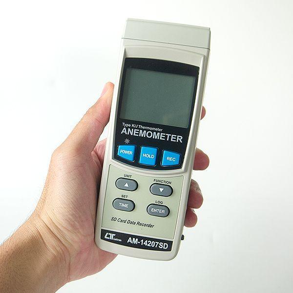 Lutron AM-14207SD เครื่องวัดและบันทึกความเร็วลม 3 In 1 | SD Card-photo1