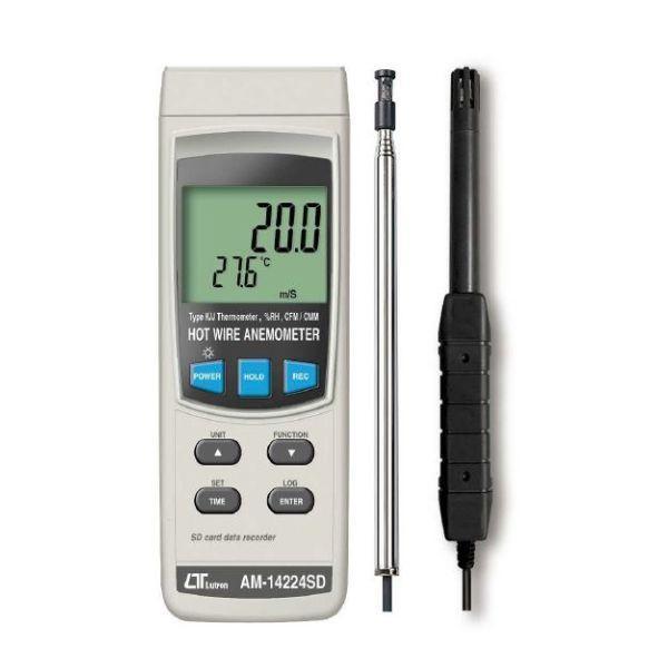 LUTRON AM-14224SD เครื่องวัดความเร็วลม Hot wire anemometer-photo0