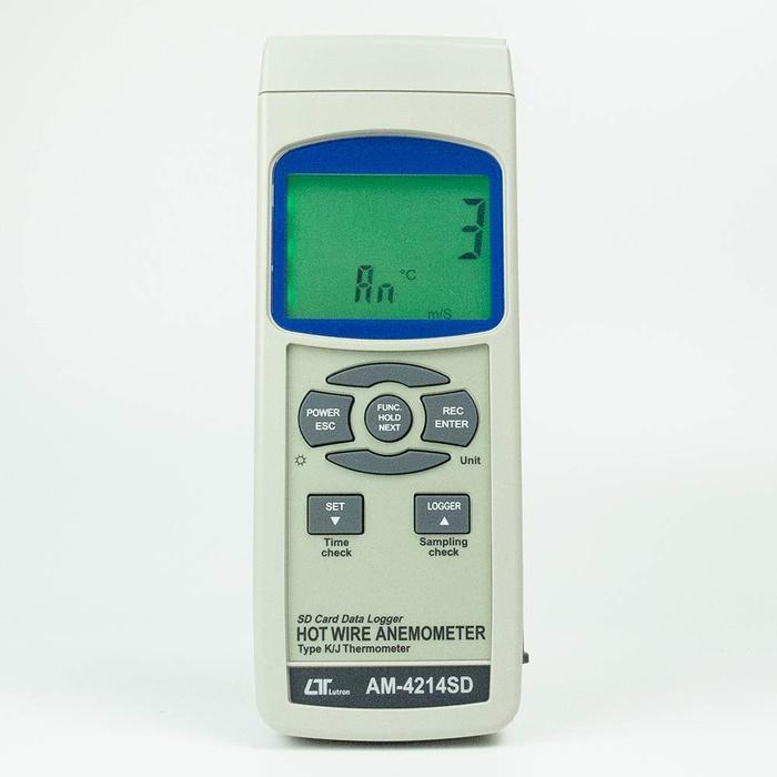Lutron AM-4214SD เครื่องบันทึกความเร็วลมแบบ Hot Wire | SD Card-photo1