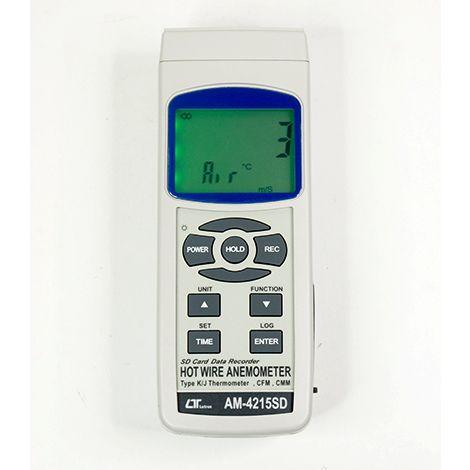 Lutron AM-4215SD เครื่องวัดและบันทึกความเร็วลมและปริมาตรลมแบบ Hot Wire | SD Card-photo1