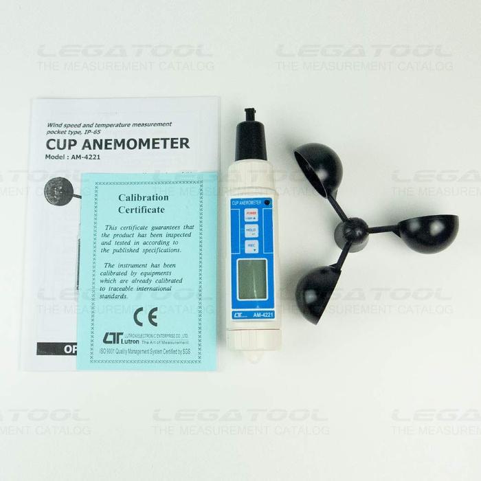 Lutron AM-4221 เครื่องวัดความเร็วลมและอุณหภูมิ (Cup Type)-photo1
