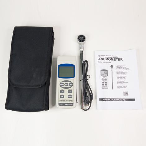 Lutron AM-4233SD เครื่องวัดและบันทึกความเร็วลมและปริมาตรลม (Mini Vane) | SD Card-photo6