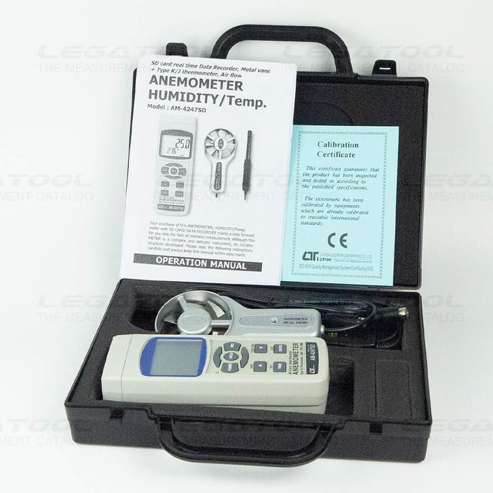 Lutron AM-4247SD เครื่องวัดและบันทึกความเร็วลมและปริมาตรลม (7 In 1) | SD Card-photo8