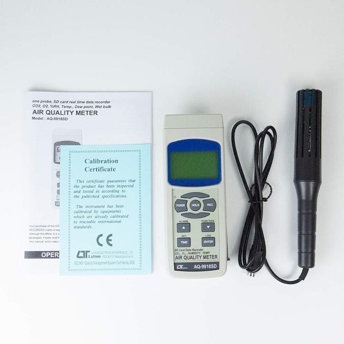 Lutron AQ-9918SD เครื่องวัดคุณภาพอากาศอเนกประสงค์ 5 In 1-photo0
