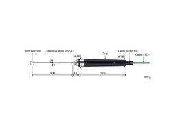 Anritsu BS-21K-030-TC1-ANP โพรบวัดอุณหภูมิ Type K | Temp.Rang -200 to 500 °C  (Sensor length 300 mm)-small-photo0
