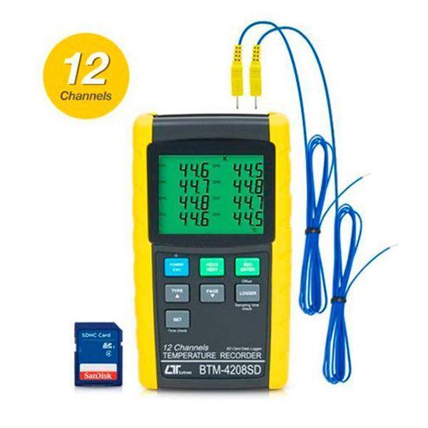 Lutron BTM-4208SD เครื่องบันทึกอุณหภูมิ 12Ch | SD Card Type-photo0