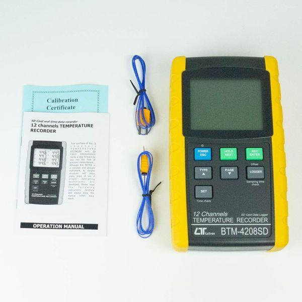 Lutron BTM-4208SD เครื่องบันทึกอุณหภูมิ 12Ch | SD Card Type-photo2