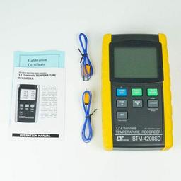 Lutron BTM-4208SD เครื่องบันทึกอุณหภูมิ 12Ch | SD Card Type-small-photo2