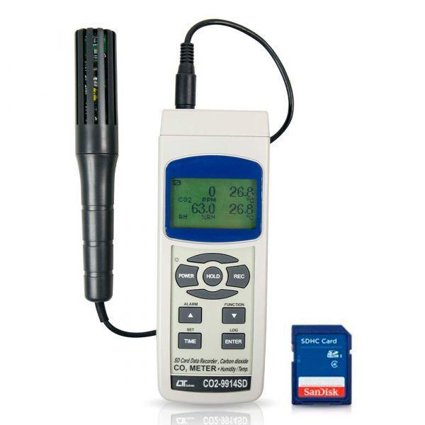 Lutron CO2-9914SD เครื่องวัดคาร์บอนไดออกไซด์ 5in1 | SD Card-photo0