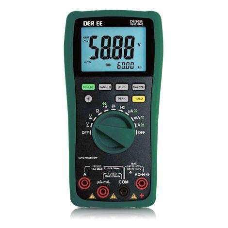 DE-208E ดิจิตอลมัลติมิเตอร์ True RMS-photo1