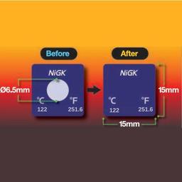 NiGK DEGMARK-122 แถบวัดอุณหภูมิ แบบ Irreversible | 122°C | 2,000 pcs/roll-small-photo1