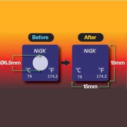 NiGK DEGMARK-79 แถบวัดอุณหภูมิ แบบ Irreversible | 70°C | 2,000 pcs/roll-small-photo1