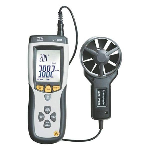 CEM DT-8894 เครื่องทดสอบอุณหภูมิความเร็วลมดิจิตอล Digital temperature Wind speed tester -photo0