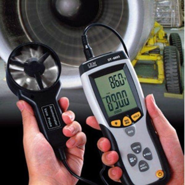 CEM DT-8894 เครื่องทดสอบอุณหภูมิความเร็วลมดิจิตอล Digital temperature Wind speed tester -photo2