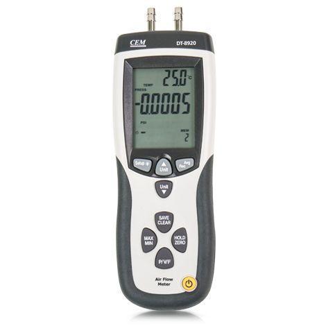 CEM DT-8920 เครื่องวัดความเร็วลมปริมาตรลมและแรงดัน-photo1