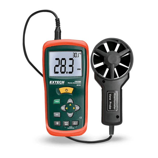 EXTECH EX-AN100 เครื่องวัดความเร็วลมและอุณหภูมิ ANEMOMETER CFM/CMM-photo0