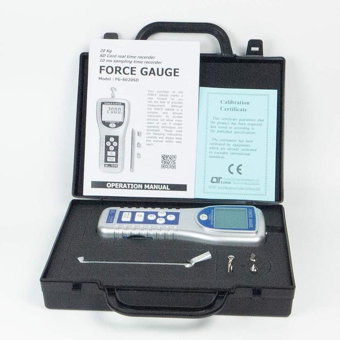 Lutron FG-6020SD เครื่องวัดแรงดึง - แรงผลักแบบพกพา (20Kg)-photo1