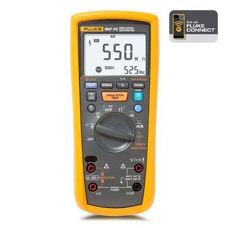 Fluke-1587-FC เครื่องทดสอบความเป็นฉนวนแบบดิจิตอล Insulation Multimeters-photo0