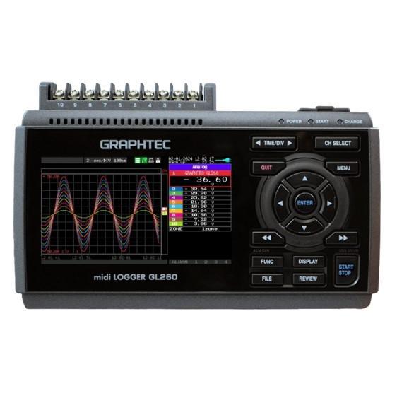Graphtec GL-260 เครื่องวัดอุณหภูมิอเนกประสงค์ (10 Channels)-photo0