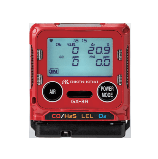 GX-3R Poratable Gas Detector %LEL / O2 / CO / H2S with Lithim battey and adapter-photo0