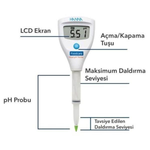 HANNA HI981036 เครื่องวัดค่ากรด-ด่างของเนื้อสัตว์-photo4