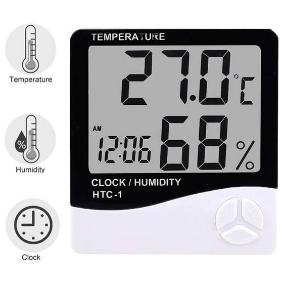 HTC-1 เครื่องวัดอุณหภูมิและความชื้น Thermo Hygrometer Indoor-photo1