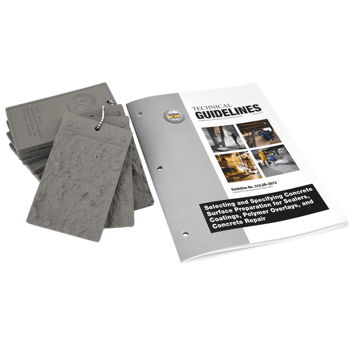 Defelsko ICRI-CSPTG Concrete Surface Profile Chips with Technical Guideline-photo0