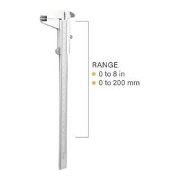 IN-1205-200S เวอร์เนีย 0-200 มม./8" (0.05 มม/1/128")-small-photo0