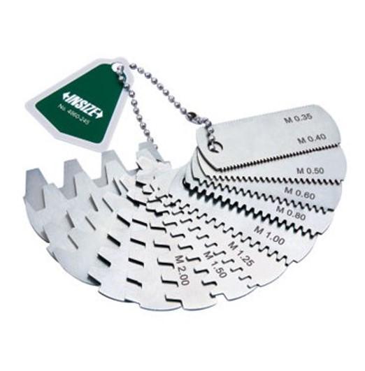 INSIZE IN-4860-245 Gaer Tooth Pitch Gages เกจวัดฟันเฟือง 0.35 - 4.5 mm-photo0