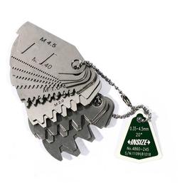 INSIZE IN-4860-245 Gaer Tooth Pitch Gages เกจวัดฟันเฟือง 0.35 - 4.5 mm-small-photo1