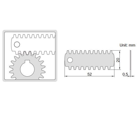 INSIZE IN-4860-245 Gaer Tooth Pitch Gages เกจวัดฟันเฟือง 0.35 - 4.5 mm-photo3