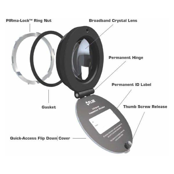FLIR IRW-2C หน้าต่างกล้องอินฟราเรด IRW 2 │nspection Window for use with Electrical Enclosure-photo3