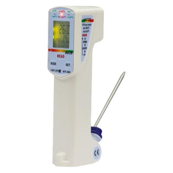 KEPLER KIT-383 เครื่องวัดอุณหภูมิอาหารแบบอินฟราเรด with RTD PT100 Probe-photo0