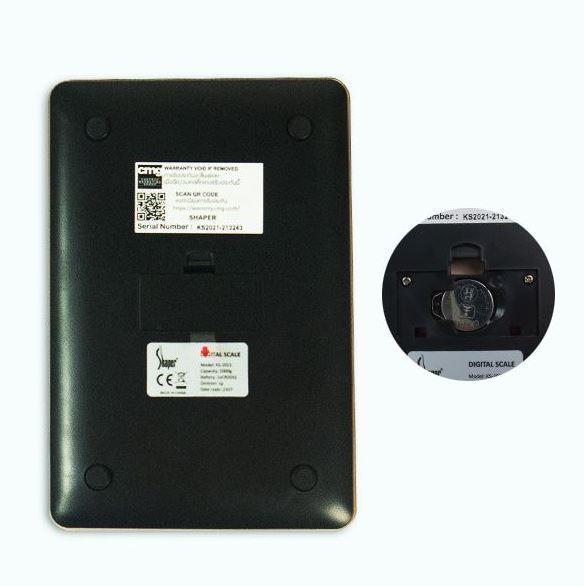 Shaper KS-2021-B เครื่องชั่งน้ำหนักดิจิตอล | Max. 5,000g-photo3