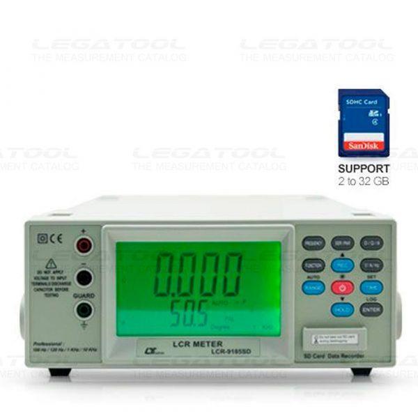 Lutron LCR-9185SD เครื่องวัดแอลซีอาร์มิเตอร์แบบตั้งโต๊ะ | SD Card-photo0