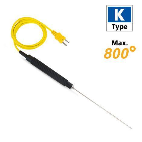 Rixen LK-13 โพรบวัดอุณหภูมิ Immersion Max.800°C (Type K) | Cable 1M-photo0