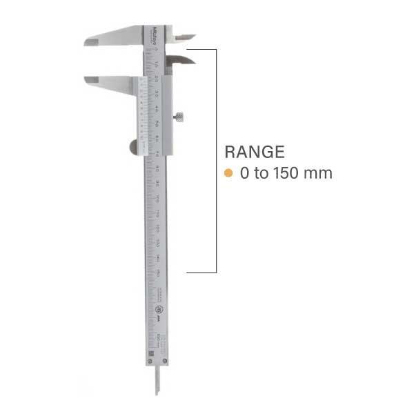 Mitutoyo M-530-101 เครื่องวัดคาลิเปอร์เวอร์เนียร์ (0 ถึง 150mm)-photo0