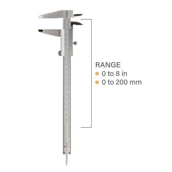Mitutoyo M-530-118 เครื่องวัดคาลิเปอร์เวอร์เนียร์ (0 ถึง 200mm)-photo0