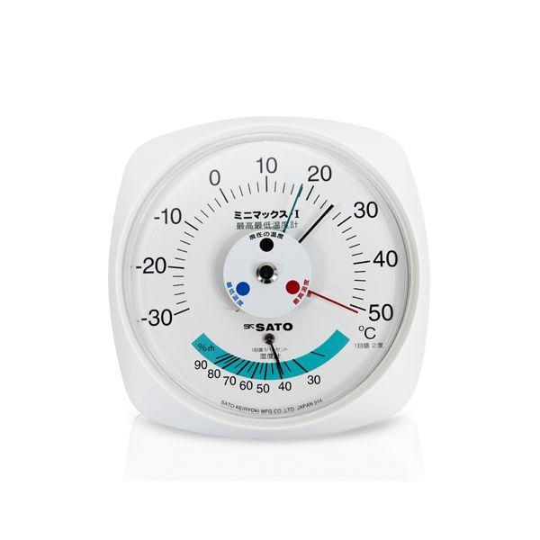 SK Sato MINI-MAX ที่วัดอุณหภูมิและความชื้นสัมพัทธ์ติดผนัง (-30 To 50°C)-photo0