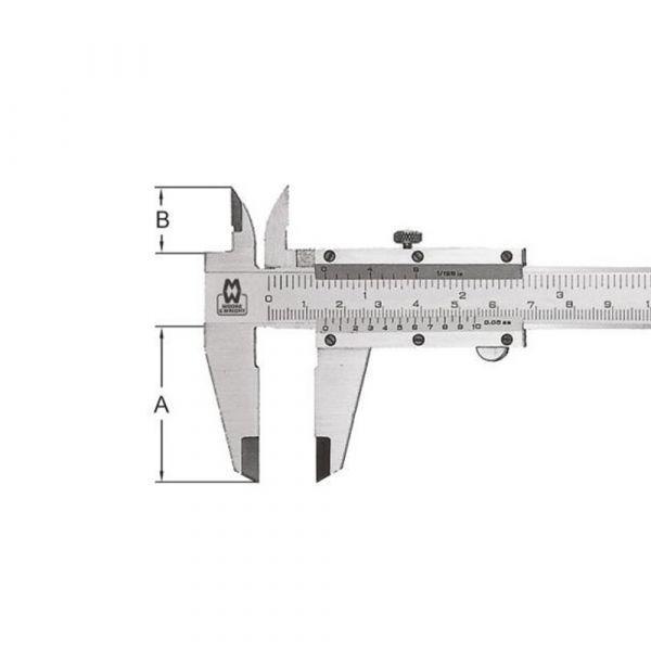 Moore & Wright MW100-15B เวอร์เนียร์คาลิเปอร์ | 150mm-photo1