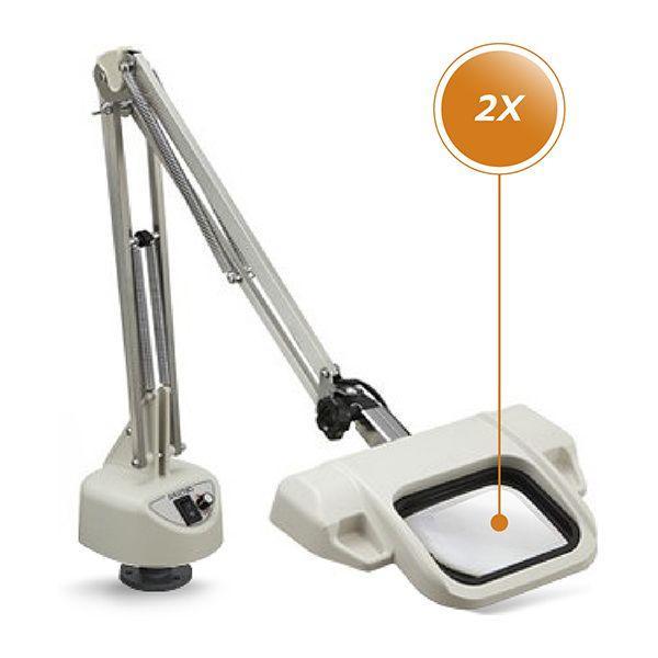 Otsuka O-LIGHT-III-L-F-6500K-2X โคมไฟแว่นขยายชื้นงานแบบมีแขนจับหนีบโต๊ะ อุณหภูมิแสง 6500K Recta-Lens-photo0