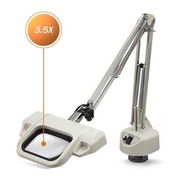 Otsuka O-LIGHT-III-L-F-6500K-3.5X โคมไฟแว่นขยายชื้นงานแบบมีแขนจับหนีบโต๊ะ (อุณหภูมิแสง 6500K)│Recta-Lens Series-photo0
