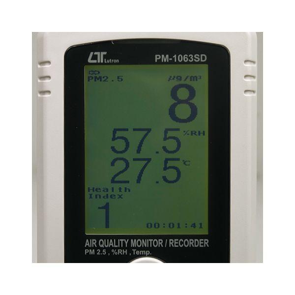 Lutron PM-1063SD เครื่องวัดอนุภาคอากาศ 3in1 (PM2.5)-photo5