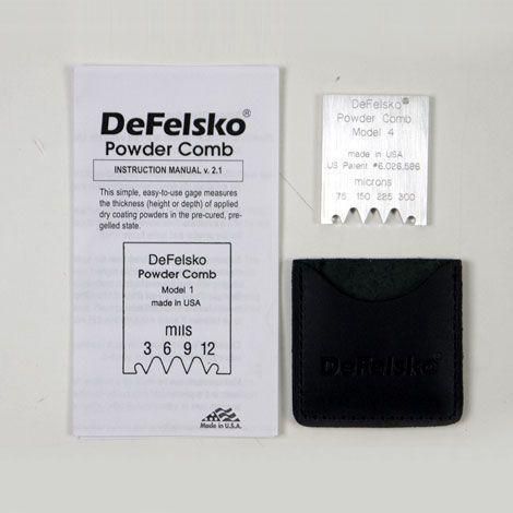 DeFelsko Powder Comb หวีเช็คความหนาผิวเคลือบ | Model 4 (Um)-photo1